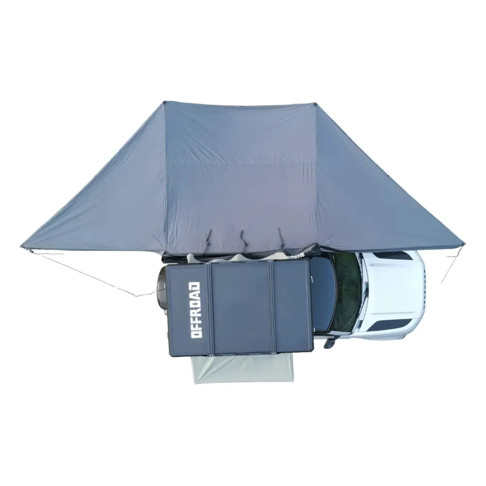 Side awning with 180º Overland LED light (2.5m) Gray Premium