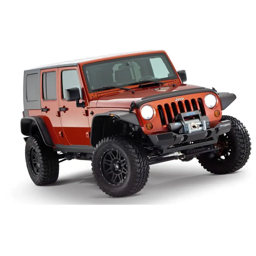 Kit fender flares Jeep Wrangler Jk & JKU , flat style ABS