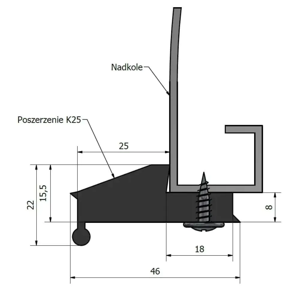 Fender flares rubber +2,5cm
