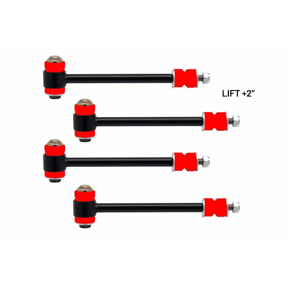 Juego de barras estabilizadoras versión lift +2" Nissan Patrol Y60 ROJO