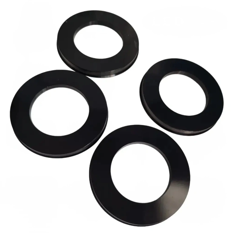 Kit of 4pcs Wheels a diameter of 110 mm or more 67.1mm Aluminium black