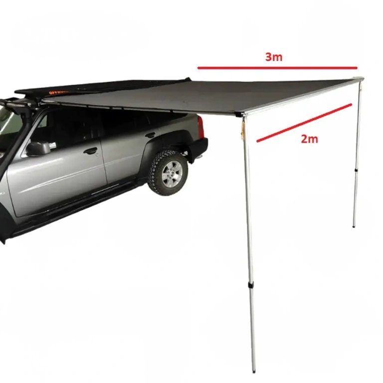 Offroad külgmarkiis 2 m x 3 m hall