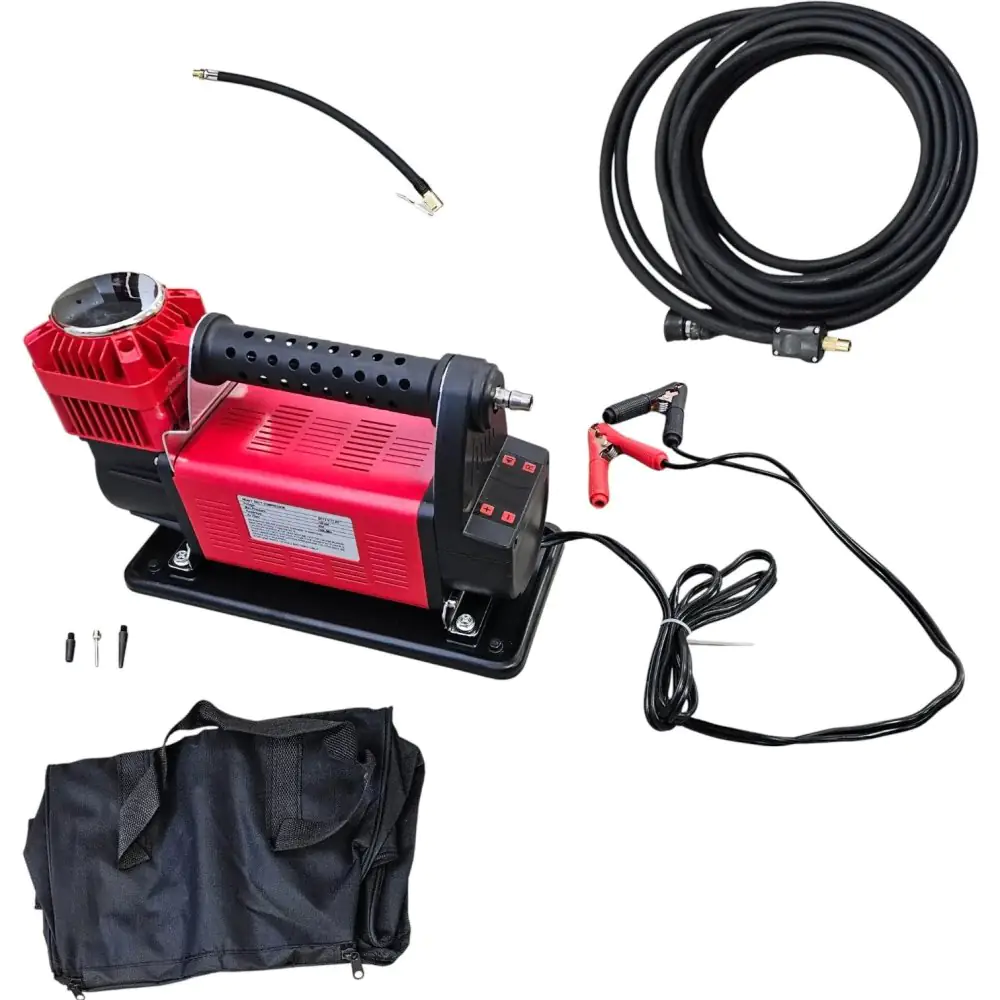 12V digital portable compressor 160 l / min with intelligent control + 8m hose and bag
